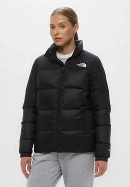 The North Face: Чёрный пуховик 