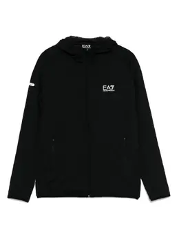 Ea7 Emporio Armani: Чёрная куртка 