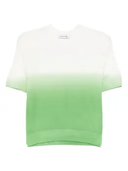 Lacoste: Зелёный топ 