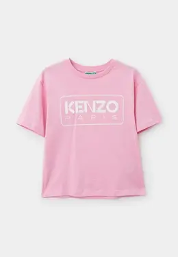 Kenzo: Розовая футболка 