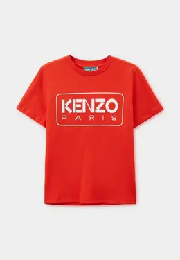 Kenzo: Красная футболка 