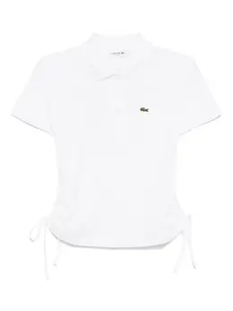 Lacoste: Белое поло 