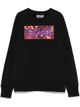Versace Jeans Couture: Чёрный свитшот 