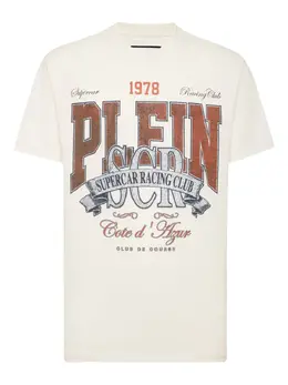 Philipp Plein: Светлая футболка 