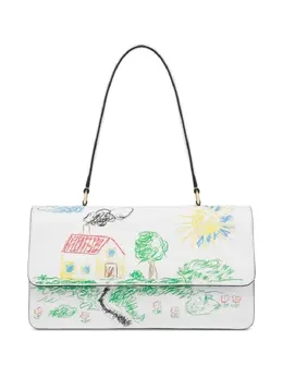 Moschino: Сумка с принтом 