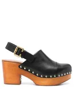 Chloé: Чёрные сабо 