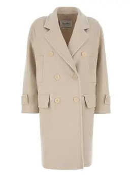 Max Mara: Бежевое пальто 