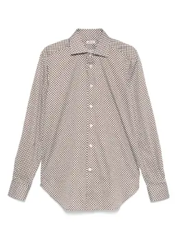 Kiton: Коричневая рубашка 