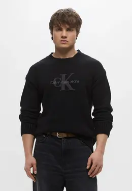 Calvin Klein Jeans: Чёрный свитер 