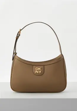 DKNY: Бежевая сумка 