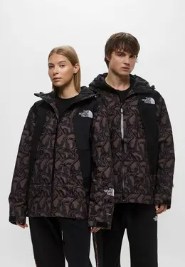 The North Face: Коричневая куртка 