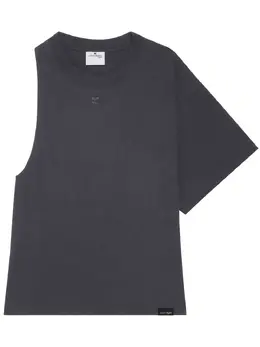Courrèges: Тёмная футболка 