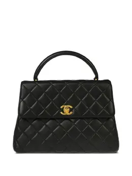 CHANEL Pre-Owned: Чёрная сумка-шоппер 