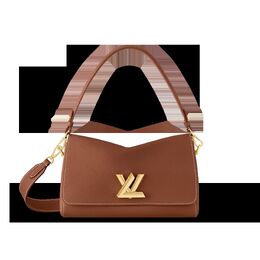 Louis Vuitton: Коричневая сумка 