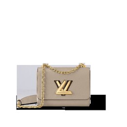 Louis Vuitton: Бежевая сумка 