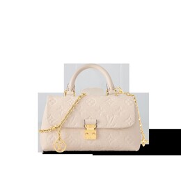 Louis Vuitton: Бежевая сумка 