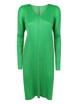 Pleats Please Issey Miyake: Яркое платье 