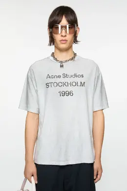 Acne Studios: Меланжевая футболка 