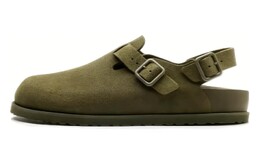 Birkenstock: Зелёные сабо 