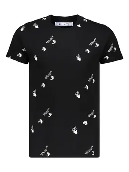 Off-White: Футболка с принтом 