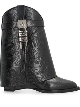 Givenchy: Чёрные ботинки  Lock