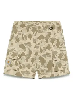 Carhartt WIP: Зелёные шорты 