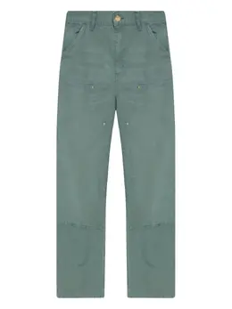 Carhartt WIP: Зелёные брюки 