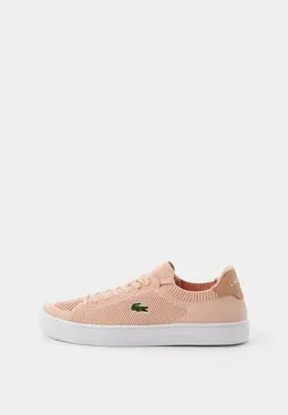 Lacoste: Розовые кеды 