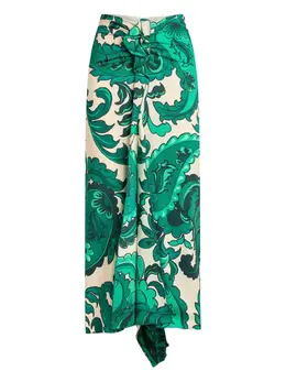 ETRO: Юбка с растительным принтом 