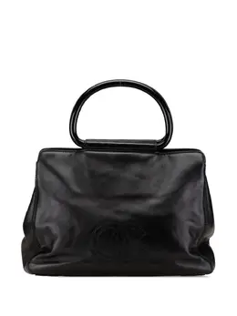 CHANEL Pre-Owned: Чёрная сумка-шоппер 