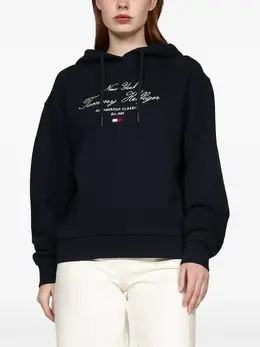 Tommy Hilfiger: Чёрная толстовка 