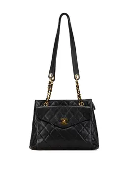 CHANEL Pre-Owned: Чёрная сумка 