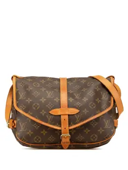 Louis Vuitton Pre-Owned: Коричневая сумка через плечо 