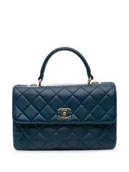CHANEL Pre-Owned: Голубая сумка 