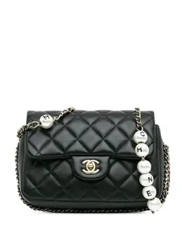 CHANEL Pre-Owned: Чёрная сумка через плечо 