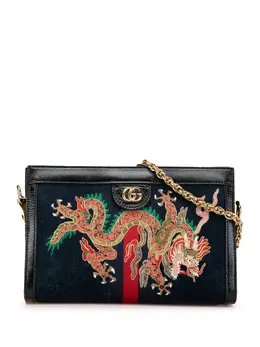 Gucci Pre-Owned: Голубая сумка 