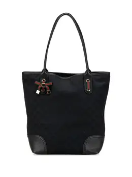 Gucci Pre-Owned: Чёрная сумка-шоппер 