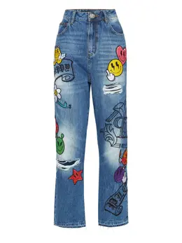 Philipp Plein: Прямые джинсы  Smile