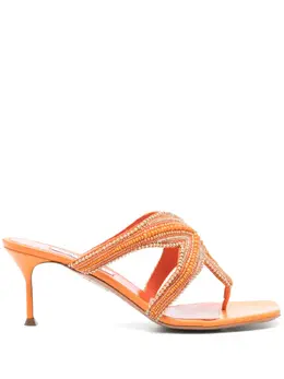 Aquazzura: Оранжевые сандалии 