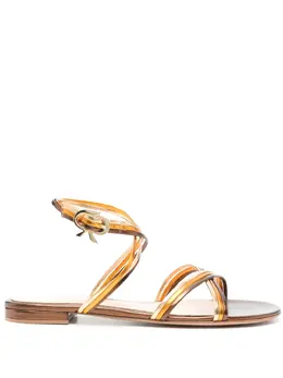 Gianvito Rossi: Коричневые сандалии 