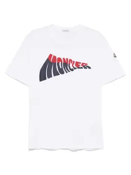Moncler: Футболка с принтом 