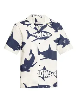 Moncler: Рубашка с принтом 