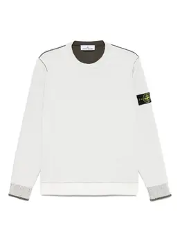Stone Island: Белый свитшот  Compass