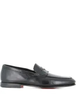 Santoni: Чёрные туфли 