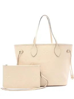 Louis Vuitton Pre-Owned: Бежевая сумка-шоппер 