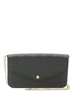 Louis Vuitton Pre-Owned: Чёрная сумка через плечо 