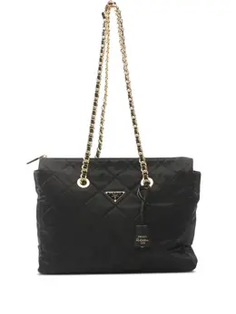 Prada Pre-Owned: Чёрная сумка-шоппер 