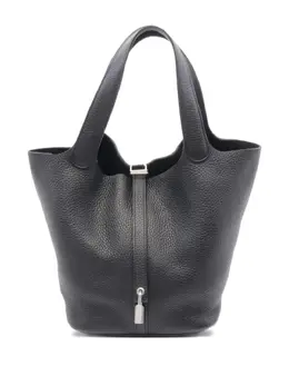 Hermès Pre-Owned: Чёрная сумка-шоппер 