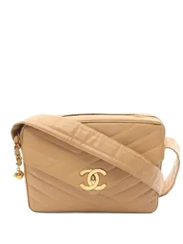 CHANEL Pre-Owned: Бежевая сумка 