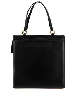CHANEL Pre-Owned: Чёрная сумка-шоппер 